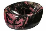 Polished Rhodonite Bowl - Madagascar #117971-1